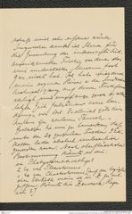 Nachlass Franz Steindachner, Brief von Max Weber an Franz Steindachner (19.07.1909), Inv.Nr. 577.05, Seite 2